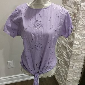 NWT George cut out embroidered holes